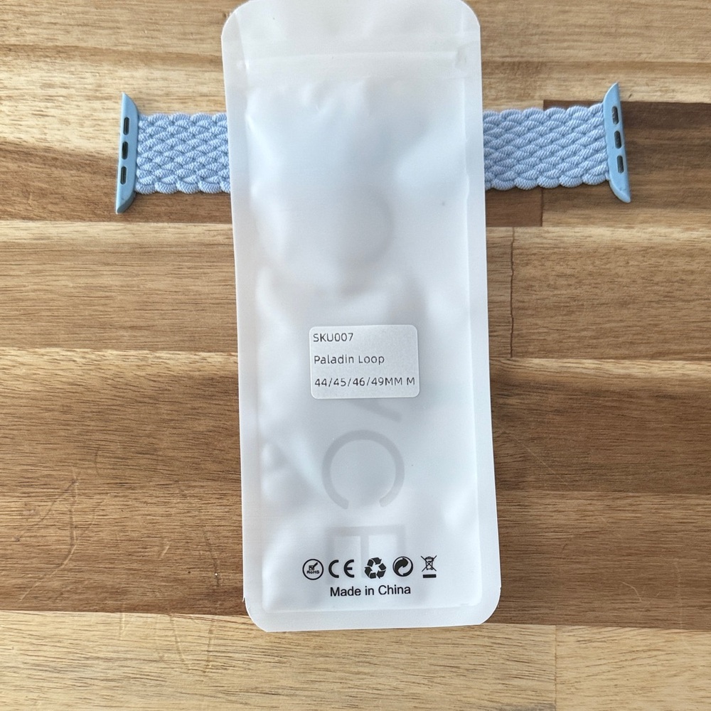 SOLACE Braided Apple Watch Band in Light Blue - Picture 2 of 2